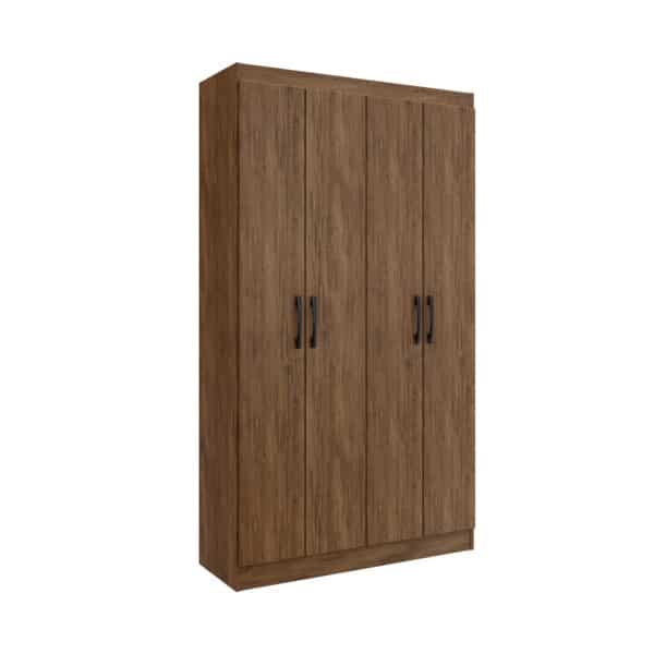 ARMÁRIO MULTIUSO DUETO 92CM - 4 PORTAS COM PUXADORES CROMADOS - DORIPEL - Image 4