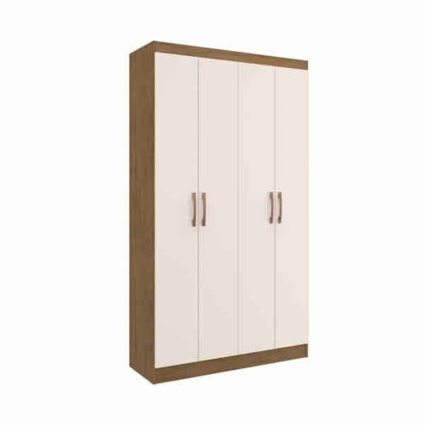 ARMÁRIO MULTIUSO DUETO 92CM - 4 PORTAS COM PUXADORES CROMADOS - DORIPEL - Image 7