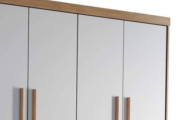 GUARDA ROUPA HAWAI 1.21 C/ 4 PORTAS E 2 GAVETAS - RUFATO - Imagem 4