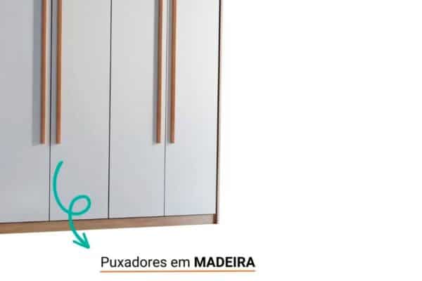 GUARDA ROUPA HAWAI 1.80 C/ 6 PORTAS E 2 GAVETAS - RUFATO - Imagem 10