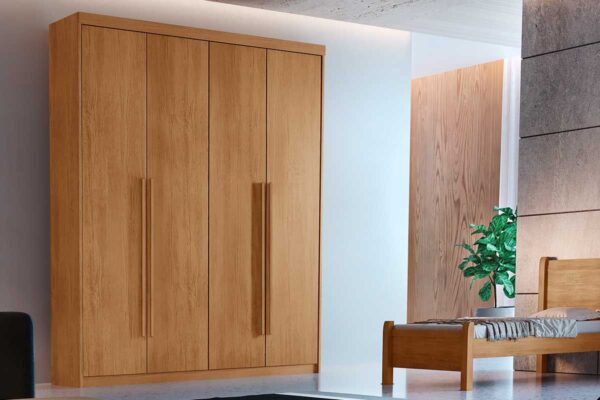 GUARDA ROUPA HAWAI 1.21 C/ 4 PORTAS E 2 GAVETAS - RUFATO