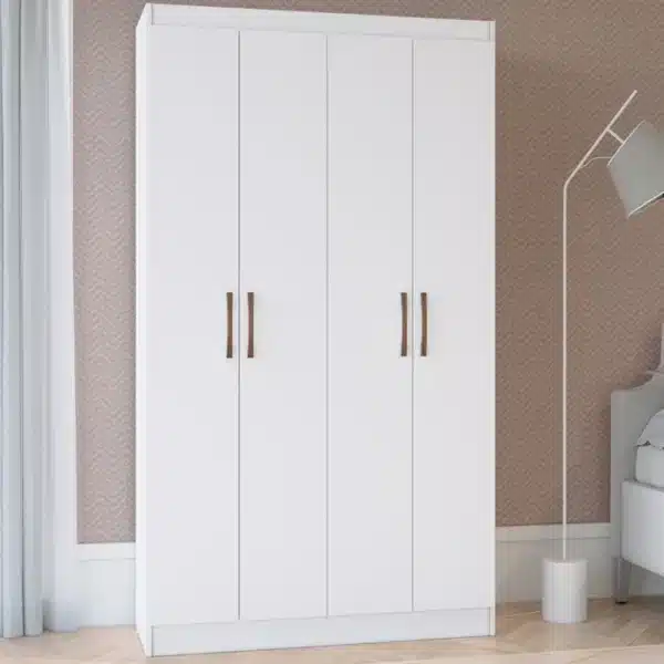 ARMÁRIO MULTIUSO DUETO 92CM - 4 PORTAS COM PUXADORES CROMADOS - DORIPEL - Image 11