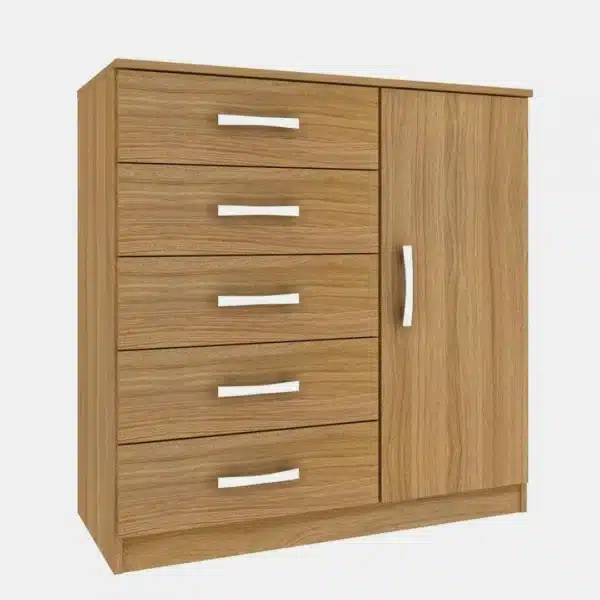 CÔMODA SAPATEIRA 1 PORTA E 5 GAVETAS -EVIDÊNCIA MÓVEIS - Image 4