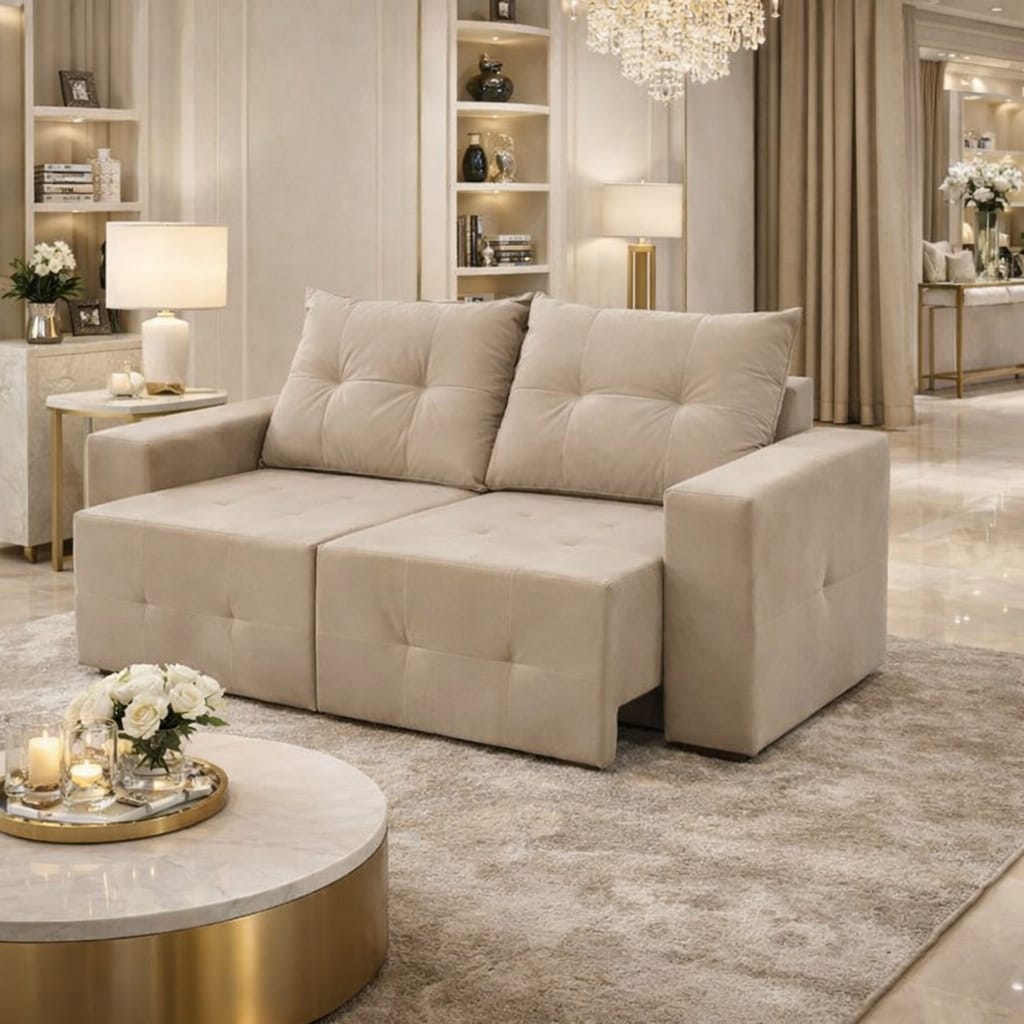 SOFÁ HAWAÍ 1.80 RETRÁTIL - VILMA ESTOFADOS