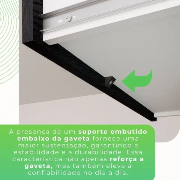 COZINHA DUBAI 5 PORTAS 2 GAVETAS - SALLETO - Imagem 8