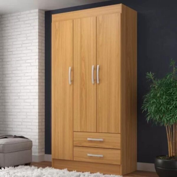 GUARDA ROUPA ATALAIA 0.75cm C/ 3 PORTAS E 2 GAVETAS - EVIDÊNCIA MÓVEIS