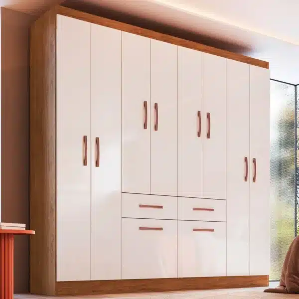 GUARDA ROUPA CATALUNHA 1.79 - 10 PORTAS E 2 GAVETAS - DORIPEL