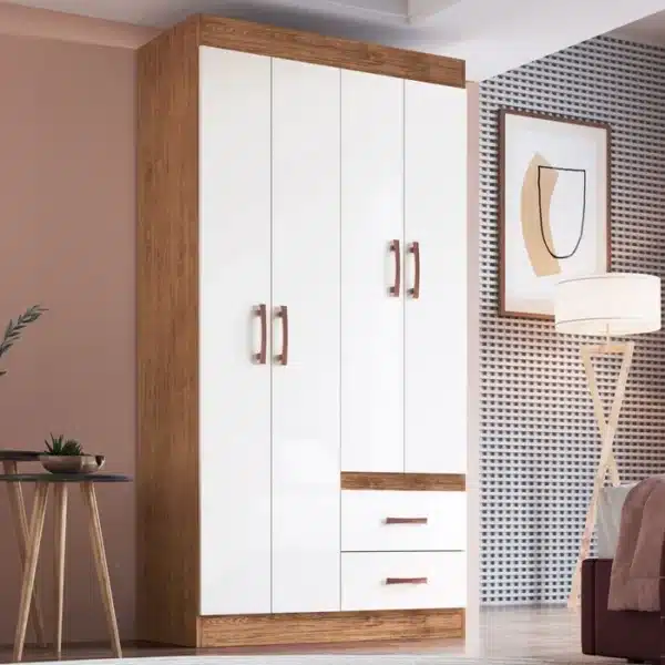 GUARDA-ROUPA CORDOVA 91CM - 4 PORTAS E 2 GAVETAS - DORIPEL - Imagem 9