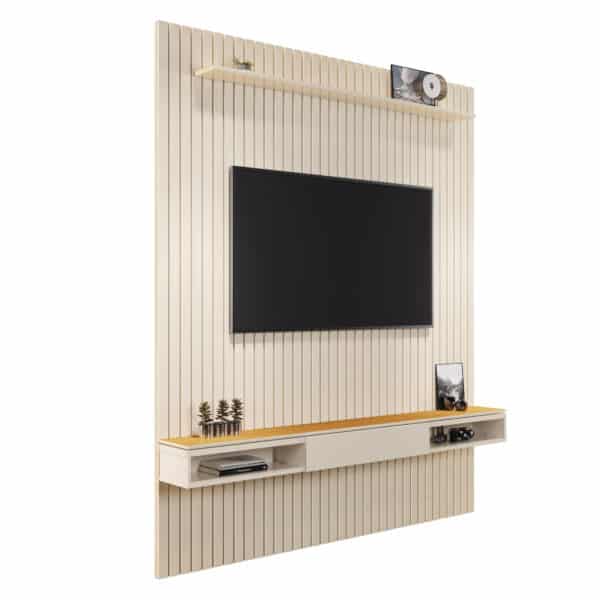 PAINEL ARBO 1.84 RIPADO ORIGINAL + NICHO UNIVERSAL 1.80 - PARA TV ATÉ 70 POLEGADAS - EDN MÓVEIS - Imagem 7
