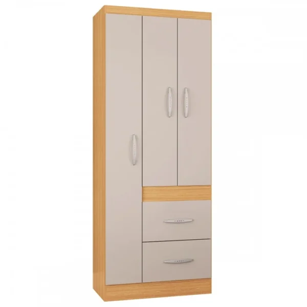GUARDA ROUPA MILÃO 68CM - 3 PORTAS E 2 GAVETAS - POQUEMA - Imagem 6