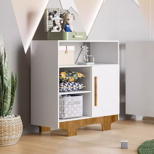 CÔMODA FLOCOS 97 CM C/ 1 PORTA 3 PRATELEIRA – TIGUS