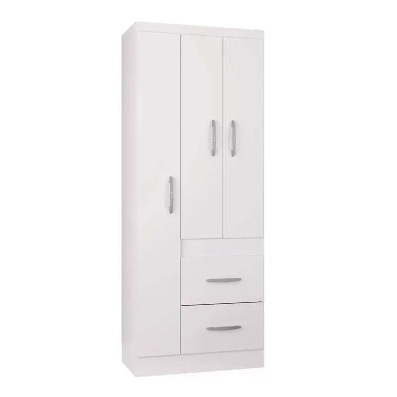GUARDA ROUPA MILÃO 68CM - 3 PORTAS E 2 GAVETAS - POQUEMA - Imagem 4
