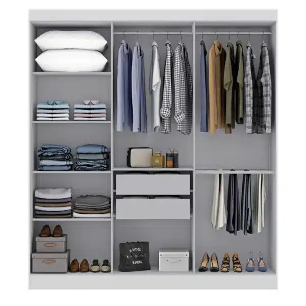 GUARDA ROUPA RECIFE 1.80 C/ 6 PORTAS E 2 GAVETAS – SALLETO - Imagem 11