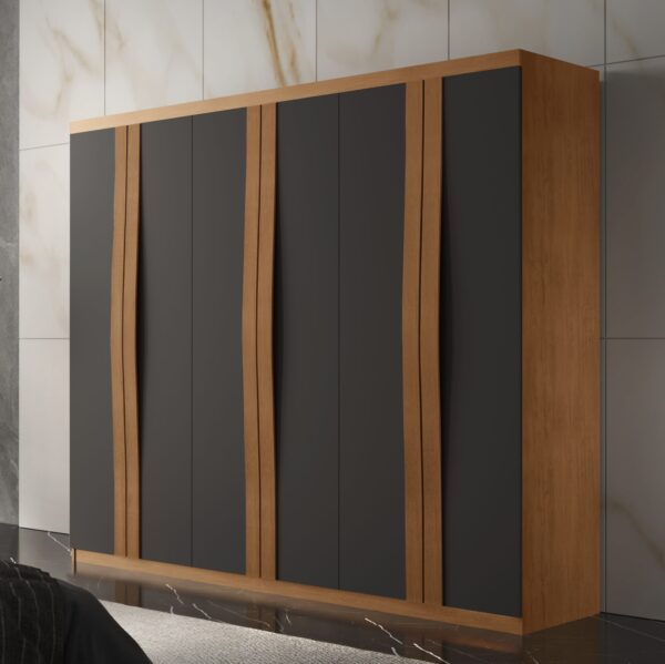 GUARDA ROUPA GRÉCIA 2.0 C/ 6 PORTAS 2 GAVETAS  – RUFATO