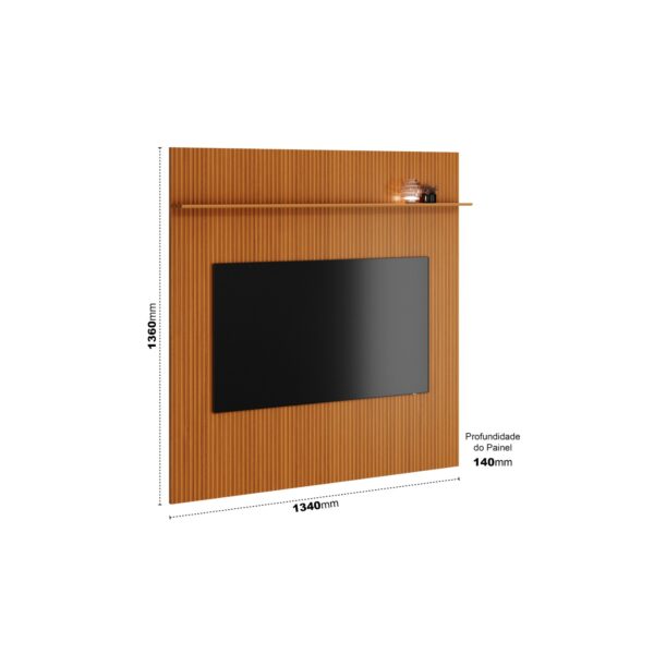 PAINEL AVANT 1.35 RIPADO EM 3D - PARA TV ATÉ 55 POLEGADAS - EDN MÓVEIS - Imagem 4