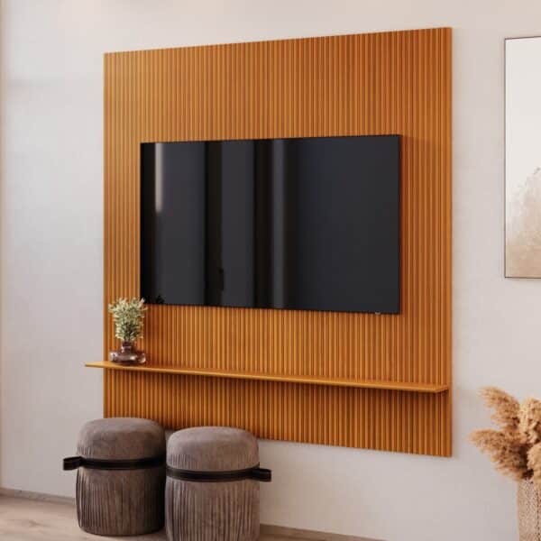 PAINEL AVANT 1.35 RIPADO EM 3D - PARA TV ATÉ 55 POLEGADAS - EDN MÓVEIS - Imagem 2