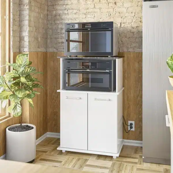 BALCÃO DE COZINHA ISIS 69CM PARA FORNO E MICROONDAS - 2 PORTAS - NICIOLI - Image 4