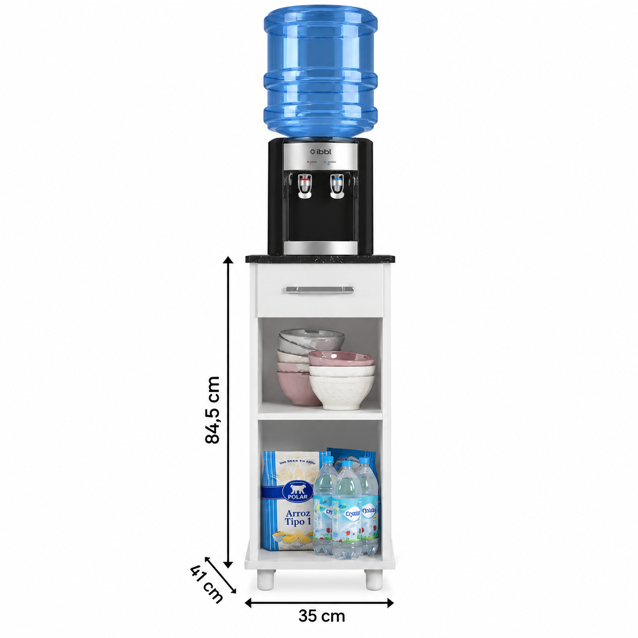BALCÃO DE COZINHA ISIS 35cm SIMPLES - NICIOLI - Imagem 2