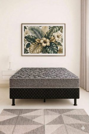 PROMOÇÃO - CAMA BOX MÔNACO CASAL 1.38CM - LONG LIFE