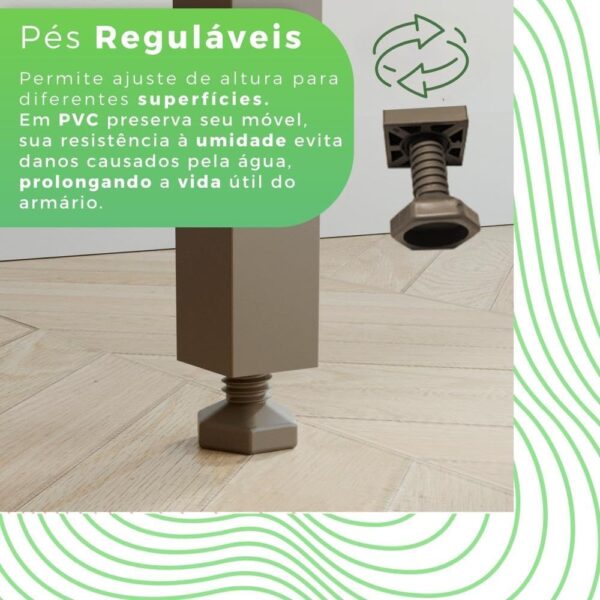 COZINHA LUNNA/LARA COM 5 PORTAS E 2 GAVETAS 1.62 – IMOP - Imagem 4