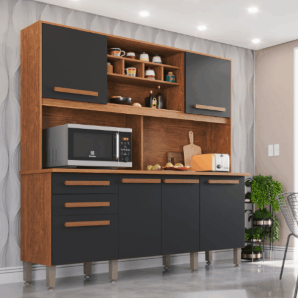 COZINHA LUNNA/LARA COM 5 PORTAS E 2 GAVETAS 1.62 – IMOP