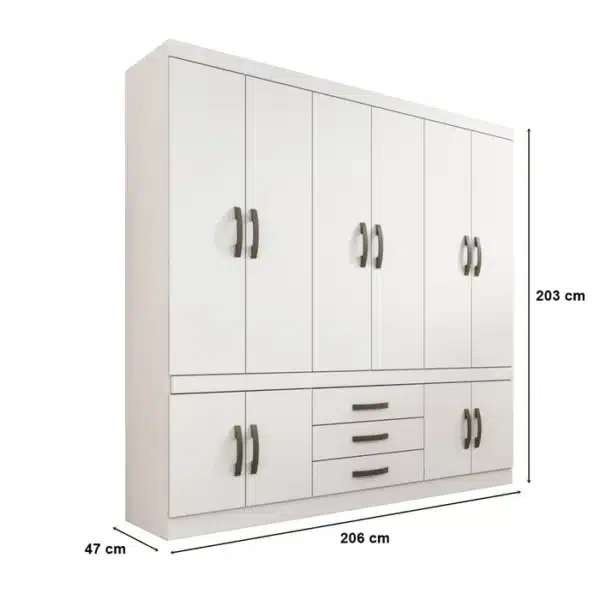 GUARDA ROUPA PARMA 10P -SALLETO - Image 3