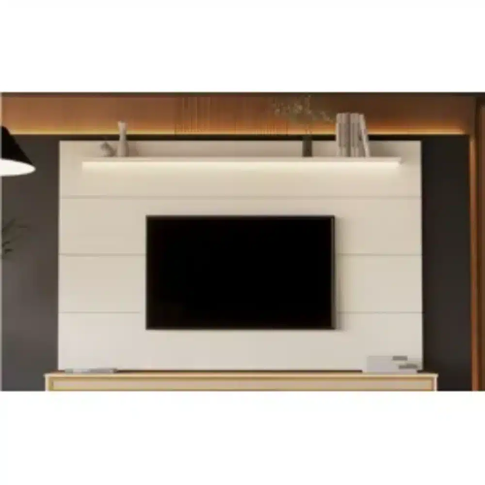 PAINEL BLISS 2.20 - PARA TV ATÉ 75 POLEGADAS E PRATELEIRA COM LED - EDN MÓVEIS