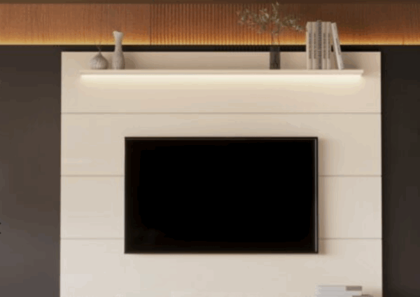 PAINEL BLISS 1.80 - PARA TV ATÉ 75 POLEGADAS E PRATELEIRA COM LED - EDN MÓVEIS