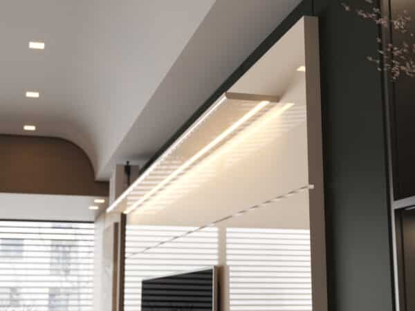 PAINEL BLISS 1.80 - PARA TV ATÉ 75 POLEGADAS E PRATELEIRA COM LED - EDN MÓVEIS - Imagem 5