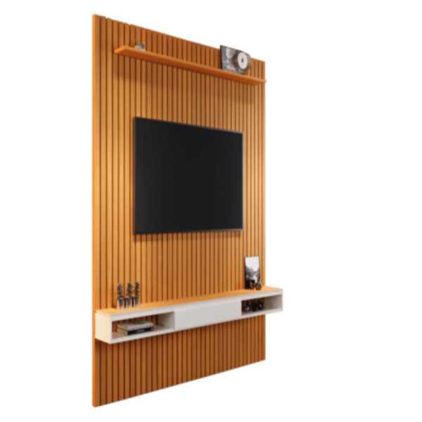 PAINEL ARBO 1.90 RIPADO 100% ORIGINAL +  NICHO UNIVERSAL 1.80 - TV ATÉ 70 POLEGADAS  - EDN MÓVEIS - Image 2