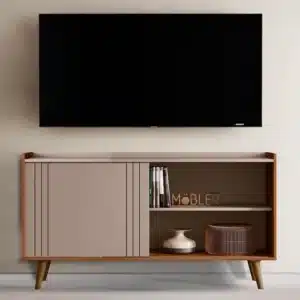 RACK NEW AUSTIN 1.36 PARA TV ATÉ 50 POLEGADAS PORTA DE CORRER- MOBLER