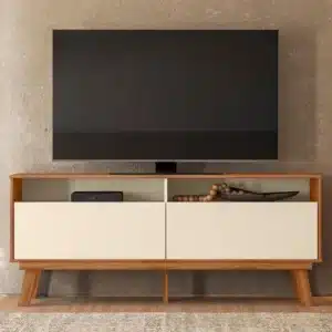 RACK OLINDA 1.60 PARA TV ATÉ 75 POLEGADAS C/ 2 PORTAS BASCULANTES - MOBLER