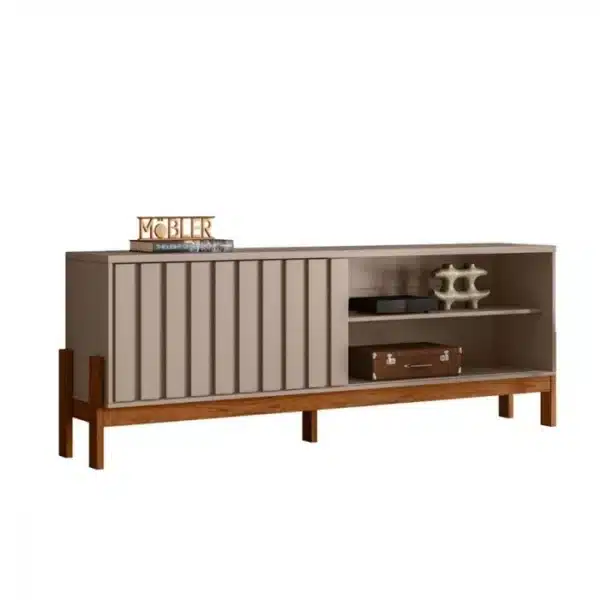 RACK AURORA 1.88 PARA TV ATÉ 75 POLEGADAS C / PORTA RIPADA DE CORRER - MOBLER - Image 11