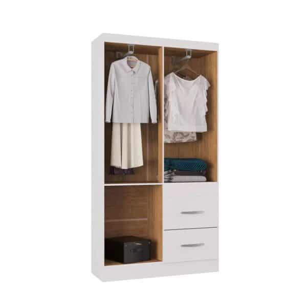 GUARDA ROUPA MILÃO 90CM - 4 PORTAS E 2 GAVETAS - POQUEMA - Imagem 6