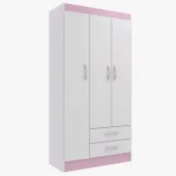 GUARDA ROUPA ATALAIA 0.75cm C/ 3 PORTAS E 2 GAVETAS - EVIDÊNCIA MÓVEIS - Image 2