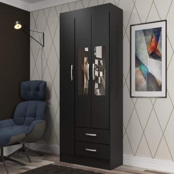 GUARDA ROUPA ATALAIA 0.75cm C/ 3 PORTAS E 2 GAVETAS - EVIDÊNCIA MÓVEIS - Image 6
