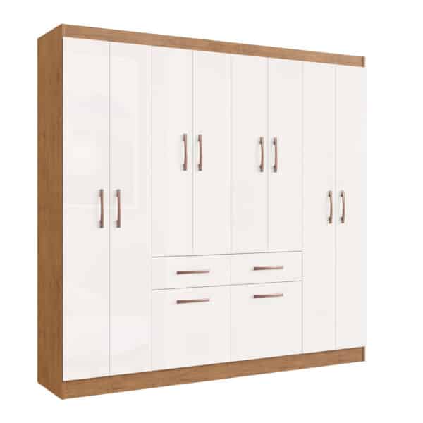 GUARDA ROUPA CATALUNHA 1.79 - 10 PORTAS E 2 GAVETAS - DORIPEL - Imagem 2