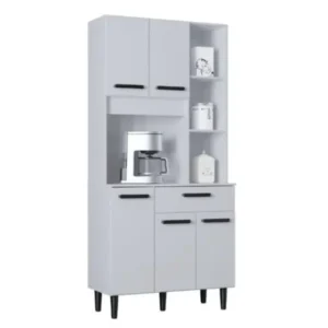 COZINHA MALU 80 CM - 5 PORTAS E 1 GAVETA - POQUEMA - BRANCO
