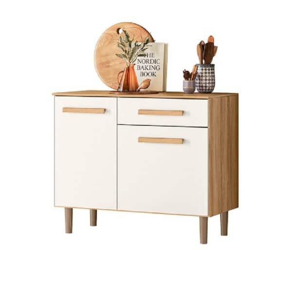 BALCÃO DE COZINHA LEMON 90CM - 2 PORTAS E 1 GAVETA - NICIOLI - Imagem 4
