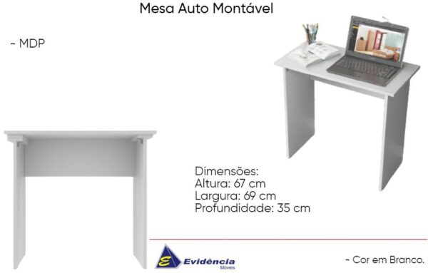 MESA DE NOTEBOOK AUTO MONTÁVEL - EVIDÊNCIA MÓVEIS - Image 2