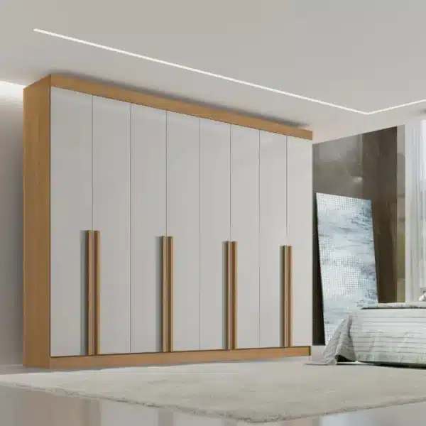 GUARDA ROUPA DAYMOND 2.75 C/ 8 PORTAS 8 GAVETAS - 100% MDF - DDORO