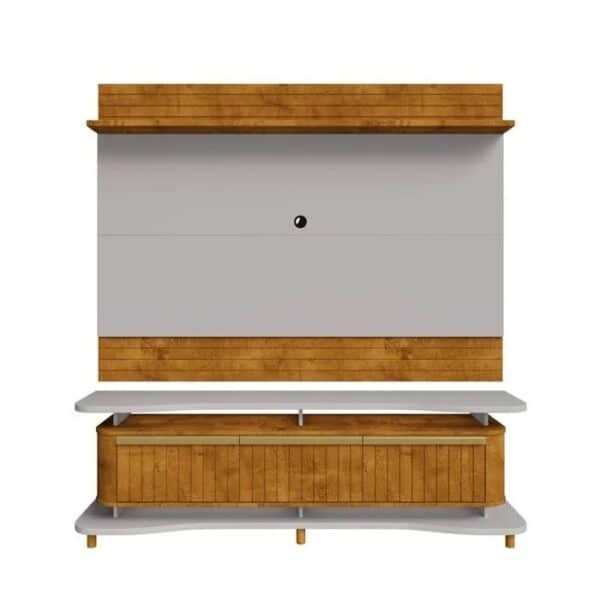 KIT PAINEL  ICARAÍ + RACK GUARAPARI 1.80 - PARA TV ATÉ 75 POLEGADAS - BECHARA - Imagem 2