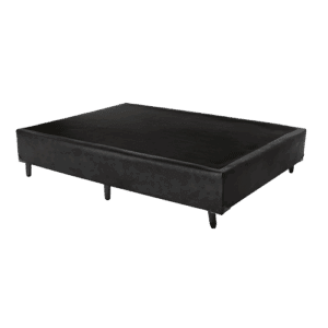 BASE SIMPLES CASAL 1.38x1.88x25 - LONG LIFE - PRETO(SUEDE)