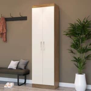 MULTIUSO IBIZA 50CM C/ 2 PORTAS E 4 PRATELEIRAS INTERNA - DORIPEL - OFF/NOGUEIRA