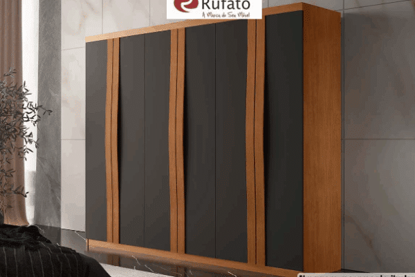 GUARDA ROUPA GRÉCIA 2.0 C/ 6 PORTAS 2 GAVETAS  – RUFATO