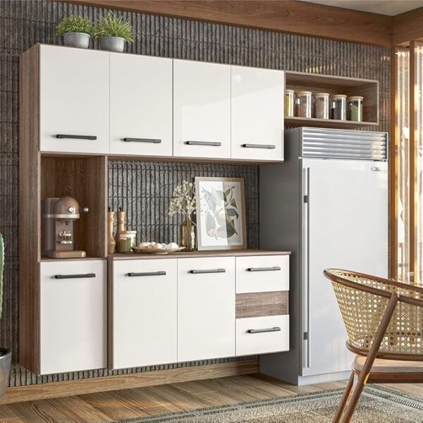 COZINHA SUSPENSA JULIETE 1.80 - 7 PORTAS E 2 GAVETAS  - NICIOLI - Imagem 7
