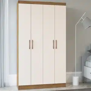MULTIUSO DUETO 4 PORTAS - DORIPEL - OFF WHITE/NOGUEIRA