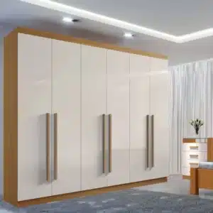 GUARDA ROUPA DA VINCI 2.40,  6 PORTAS 100% MDF - DDORO