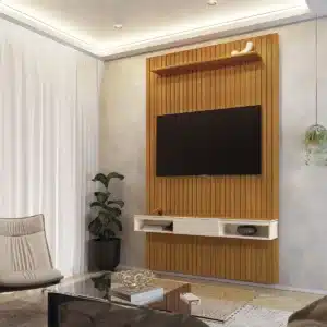 PAINEL ARBO 1.39 RIPADO ORIGINAL + NICHO UNIVERSAL - PARA TV ATÉ 55 POLEGADAS - EDN MÓVEIS