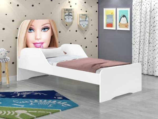 CAMA INFANTIL ADESIVADA BARBIE - GABRIELLI